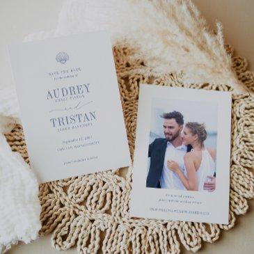 cape cod coastal wedding photo save the date