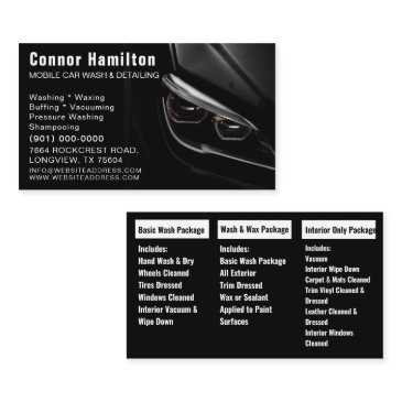 car wash auto detailing mobile automotive cleaning business invitations