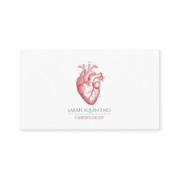Small Invitationsiologist Doctor Anatomical Heart Illustration Business Invitations Front View