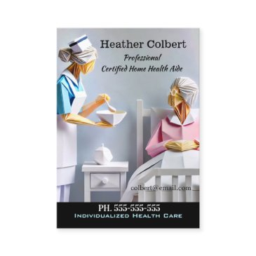 caregiver lets help you professional business invitations