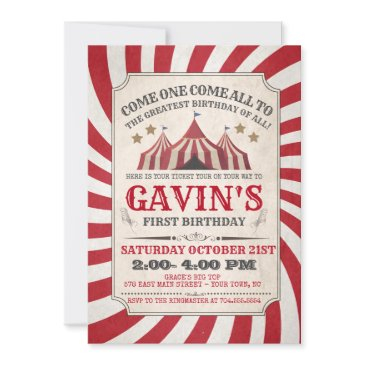 carnival birthday invitation