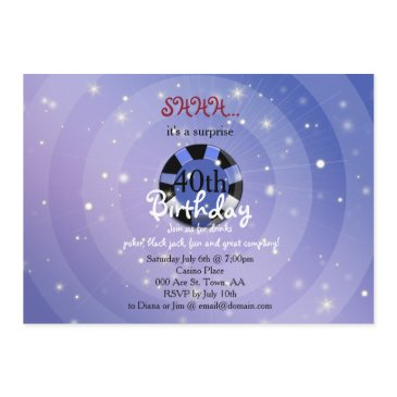 casino-vegas style birthday invite