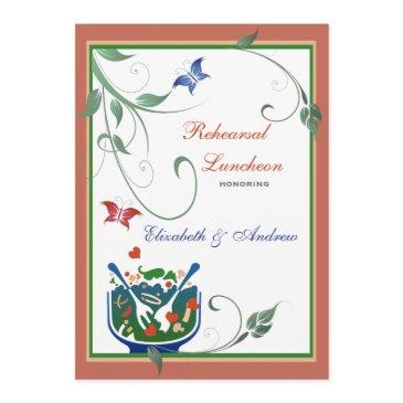 casual lunch - rehearsal luncheon invitation
