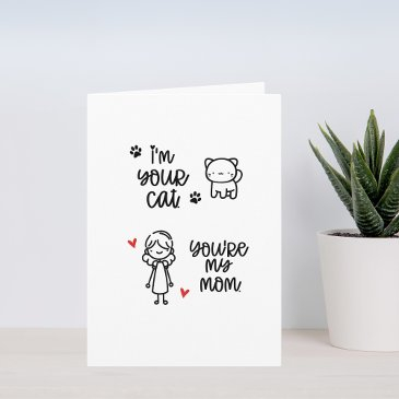 cat mom birthday invitations from the cat