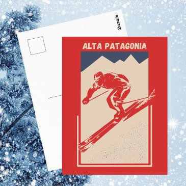 catedral alta patagonia argentina ski resort retro postinvitations