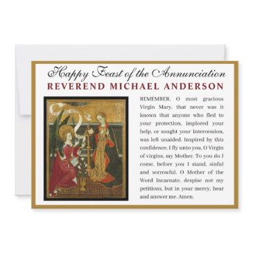 catholic annunciation virgin mary memorare prayer invitations