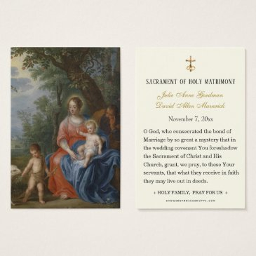 catholic holy family wedding holy invitations