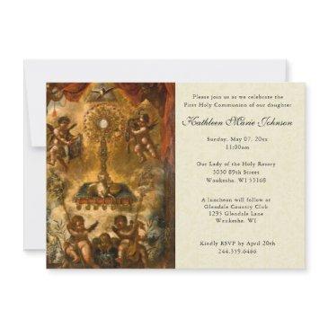 catholic jesus first communion invitations