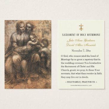 catholic leonardo davinci wedding holy invitations