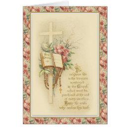 Small Catholic Nun Religious Life Final Vows Front View