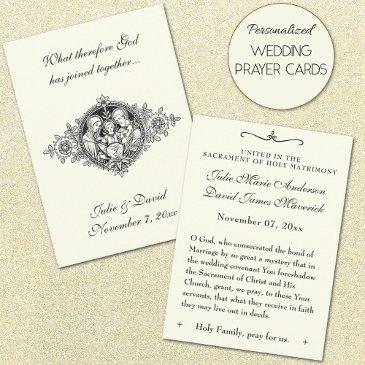 catholic wedding favor holy family remembrance business invitations