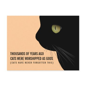 cats were worshipped as gods funny postinvitations