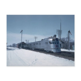 Small Cb&q "pioneer Zephyr" Postinvitations Front View