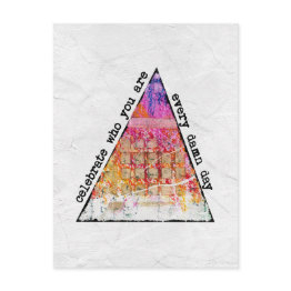 Small Celebrate Who You Are Postinvitations Front View