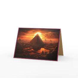 Small Celebrating Mother Africa Thank You Invitations Front View