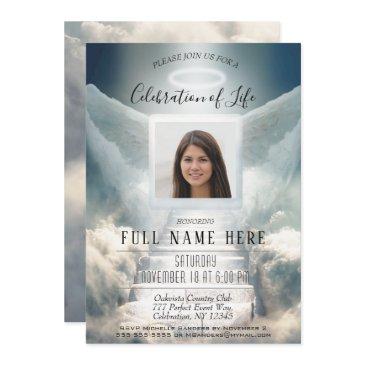 celebration of life - heavenly staircase invitation