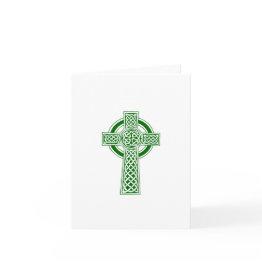 Small Celtic Cross Note Invitations Customizable Front View