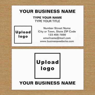 center aligned style white business invitations