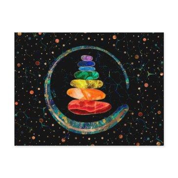 chakras zen stones and enso circle postinvitations
