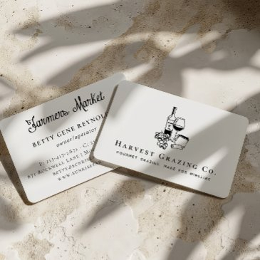 charcuterie gourmet grazing & wine catering business invitations