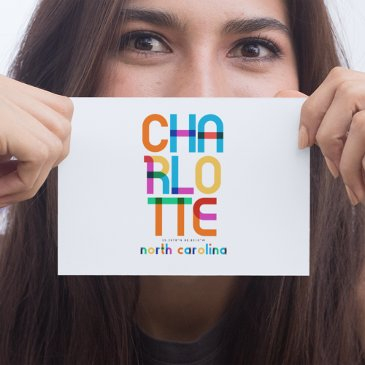 charlotte north carolina mid century, pop art, postinvitations