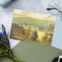 Small Chatsworth Derbyshire Jane Austen Darcy Pemberly Postinvitations Front View