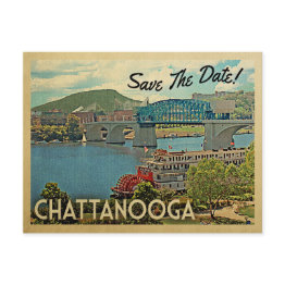 Small Chattanooga Save The Date Tennessee Announcement Postinvitations Front View