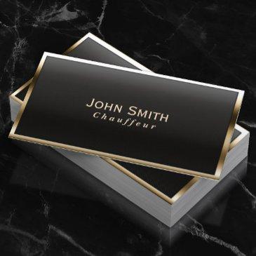 chauffeur driver royal gold border business invitations