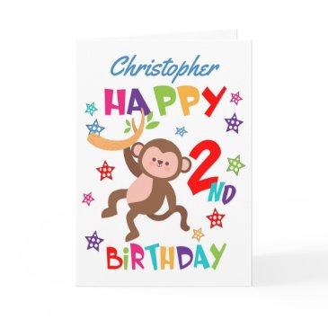 cheeky monkey 2nd birthday invitations