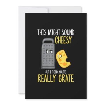 cheese lover cute food pun cheesy party costume invitation