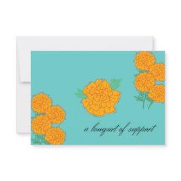Small Chemo Invitations - Encouragement For Hard Times Front View