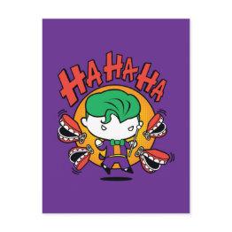Small Chibi Joker With Toy Teeth Postinvitations Front View