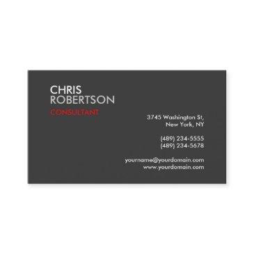 chic gray red attractive business invitations