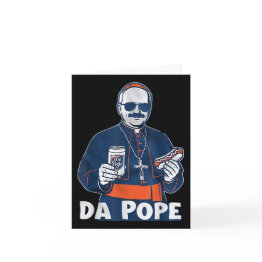 Small Chicago Da Pope Funny Humor Catholic Invitations Front View