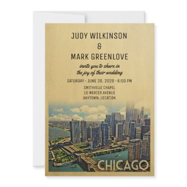 chicago wedding invitation illinois