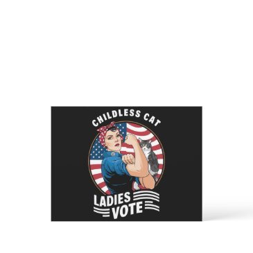 childless cat lady vote vintage rosie the rivete postinvitations