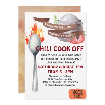 chili cook off invitation