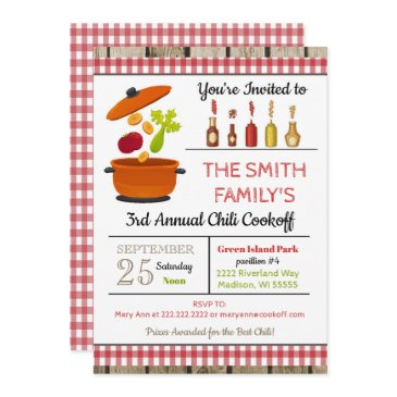 chili cookoff invitation