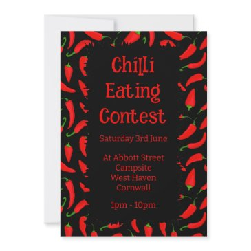 chilli eating contest invitation