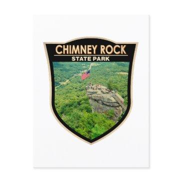 chimney rock state park north carolina badge postinvitations