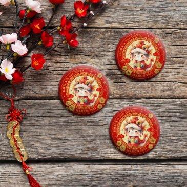 chinese traditional baby 100 days 百日 magnet
