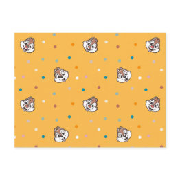 Small Chip And Dale Polka Dot Pattern Postinvitations Front View
