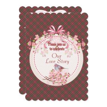 chisholm weathered scottish tartan invitation