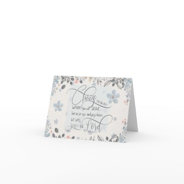 choose who you will serve - joshua 24:15 note invitations