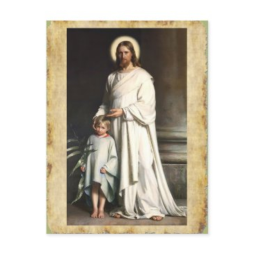 christ blessing the little child postinvitations
