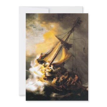 christ in the storm on sea of galilee- rembrandt