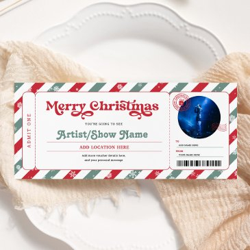 christmas concert event show gift ticket invitation