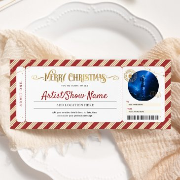 christmas concert event show gift ticket invitation
