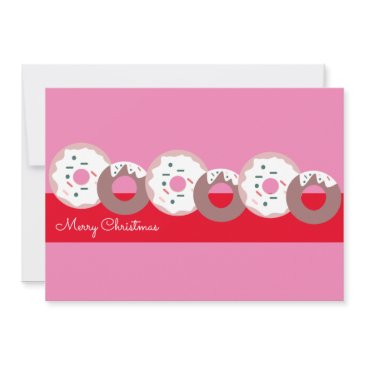 christmas donuts sprinkles bakery merry christmas invitation