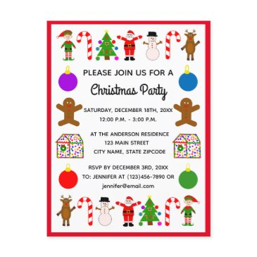 christmas frame #2 invitation postinvitations